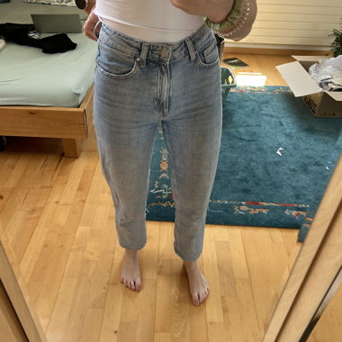 Jeans vita alta azzurri