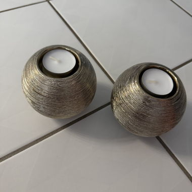 Set de porte-bougies chauffe-plat (2 pièces)