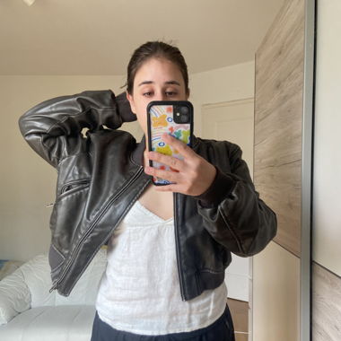 Zara cropped bomber jacket