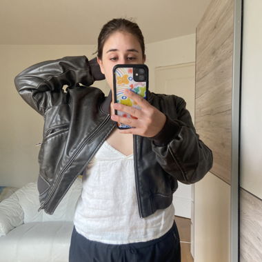 Zara cropped bomber jacket