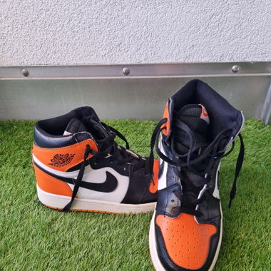 NIKE AIR JORDAN SNEAKERS - BIANCO ARANCIONE - EU 42