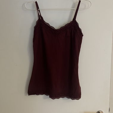 Top tank rosso bordeaux Hollister