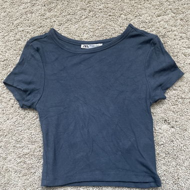 T-shirt court ZARA bleu