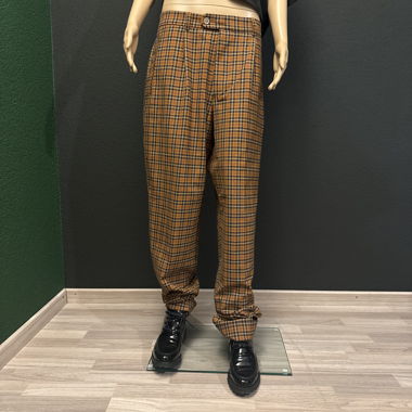 Pantaloni retrò a quadri 