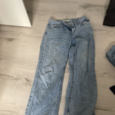 blaue baggy jeans