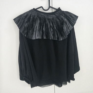Balenciaga camicia seta nera