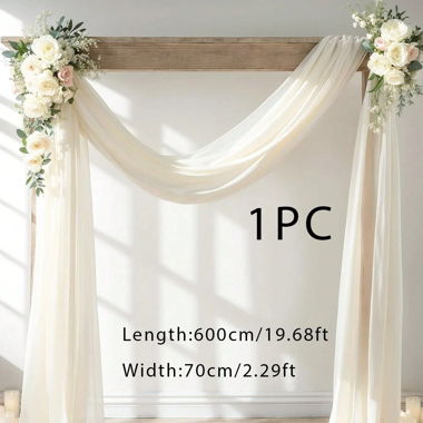 Tischläufer beige/creme 70x600cm