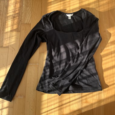 T-shirt à manches longues noir