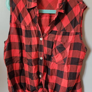 Blouse à carreaux