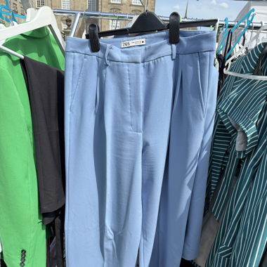 Light Blue Zara Suit Pants, XL