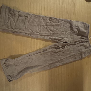Pantalon en tissu beige