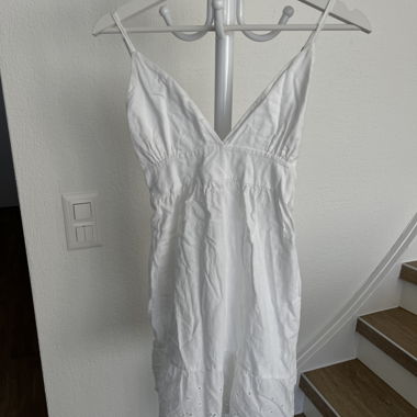 White summer dress with straps