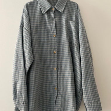 Chemise à carreaux à manches longues
