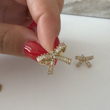 Bague strass dorée