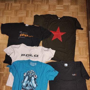 Set 5 T-shirts en bon état, homme