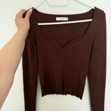 Haut manches longues RESERVED marron S