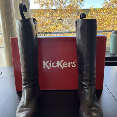 Bottes en cuir Kickers