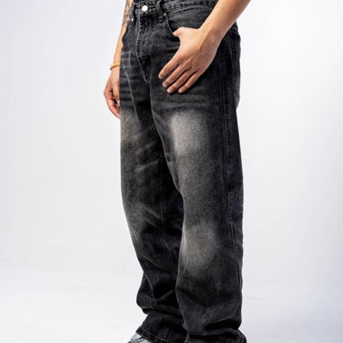Jeans flare zippé Revengex (RVGX) noir - size XL