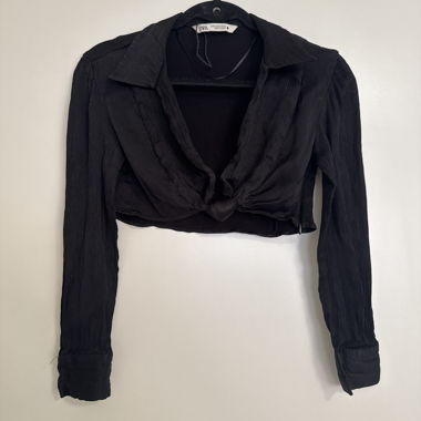Kurze Zara-Bluse Grösse M klein