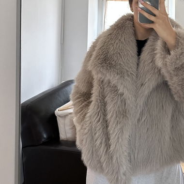 Veste fausse fourrure 