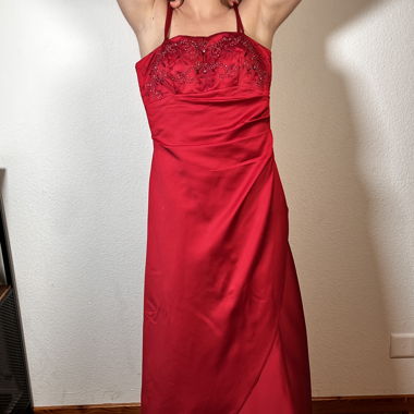 Langes Rotes Ballkleid Niente - Grösse 36/S