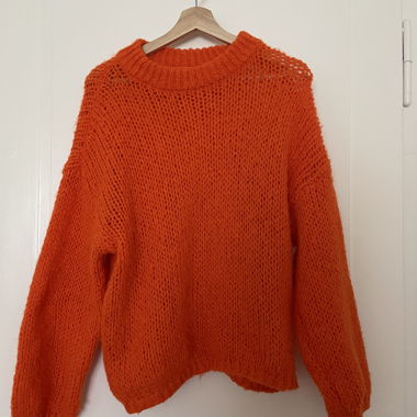 Orange Knit Sweater