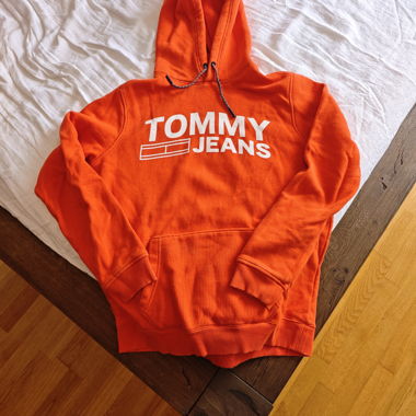Felpa con cappuccio Tommy Jeans Arancione Taglia L