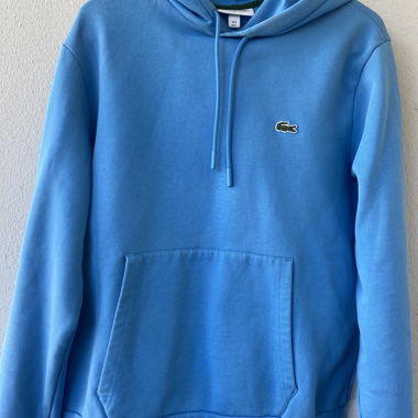 Felpa con cappuccio Lacoste blu