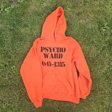Felpa con cappuccio "PSYCH0 WARD"