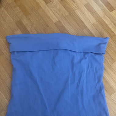 Vintage Tube Top blau ärmellos