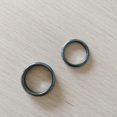 Black Glass Rings