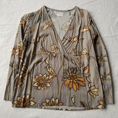 Mirjam Roosdorp Blouse - Floral Pattern & Wrap Look