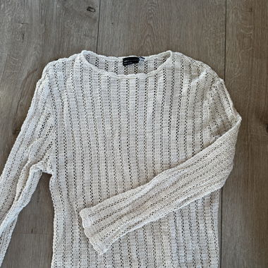 Asos beige mesh top 