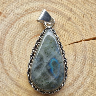 Pendentif labradorite naturelle 