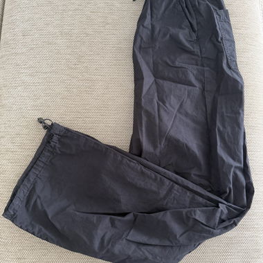 Pantalone casual nero con coulisse