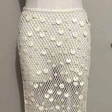 Gonna in mesh Samsøe con paillettes