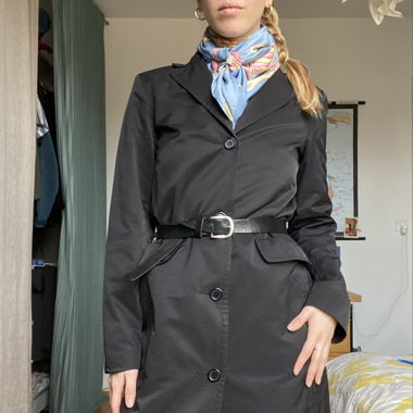 Black trench coat from H&M