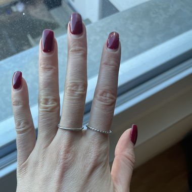 Two stainless steel rings, new