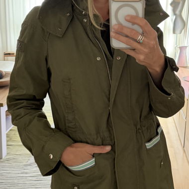 Parka con cappuccio Peuterey verde oliva