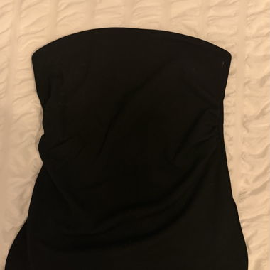Black Strapless Top