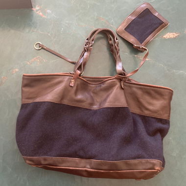 Agnona Brown Leather handbag 
