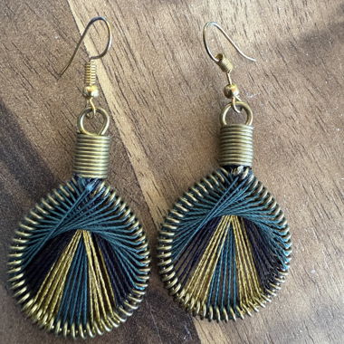 Colorful statement earrings