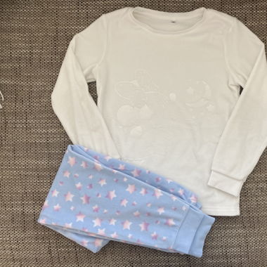 Plüsch Pyjama mit Motiv "Minnie und Halbmond"