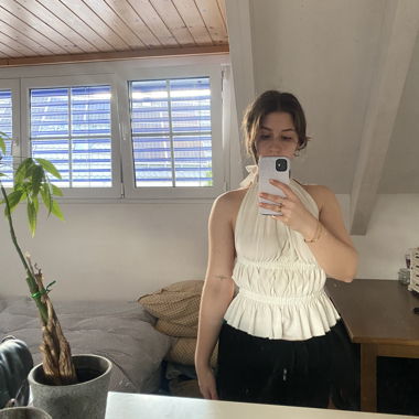 Top halter blanc