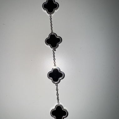 Armband silber-schwarz