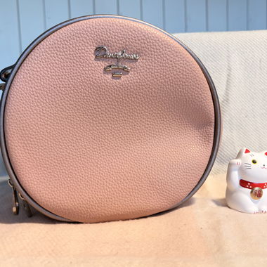 Round Pink Crossbody Bag