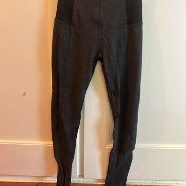 Leggings ZARA Basic gris foncé taille haute