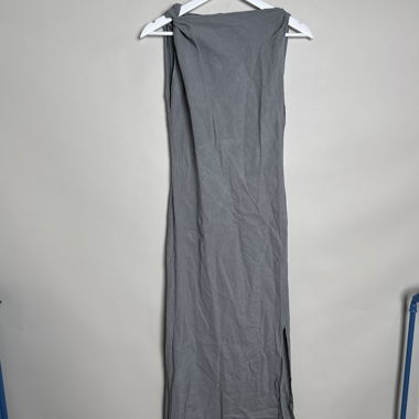 Robe longue maxi grise Zara