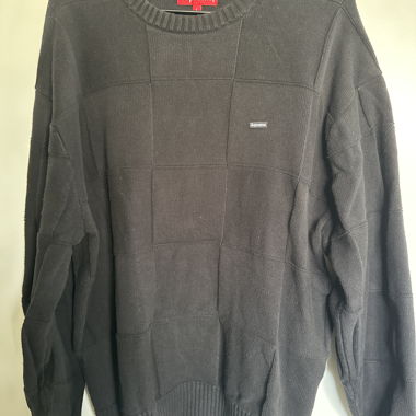 Pull en maille Supreme noir