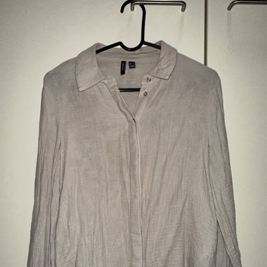 Musselin-Hemd beige